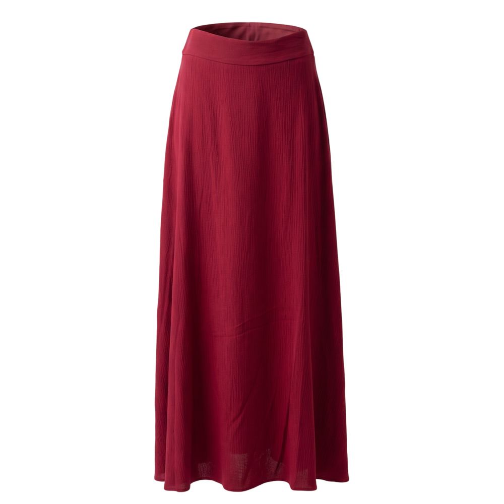 Trussardi Jeans Red Viscose Women Skirt | Regal Royce