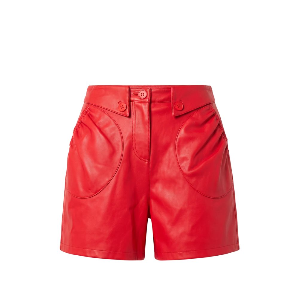 Trussardi Jeans Red Polyester Women Shorts | Regal Royce