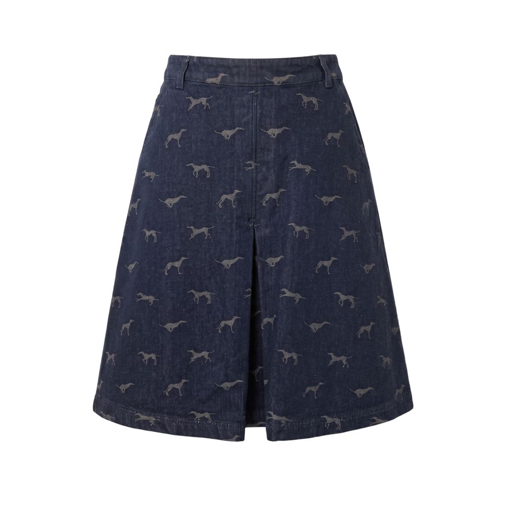 Trussardi Jeans Blue Cotton Women Skirt | Regal Royce