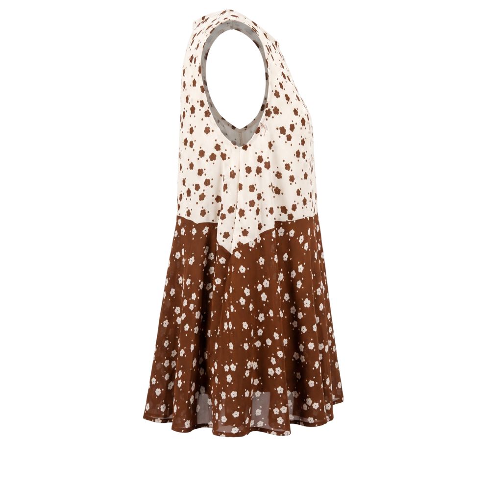Trussardi Jeans Brown Viscose Women Tank | Regal Royce