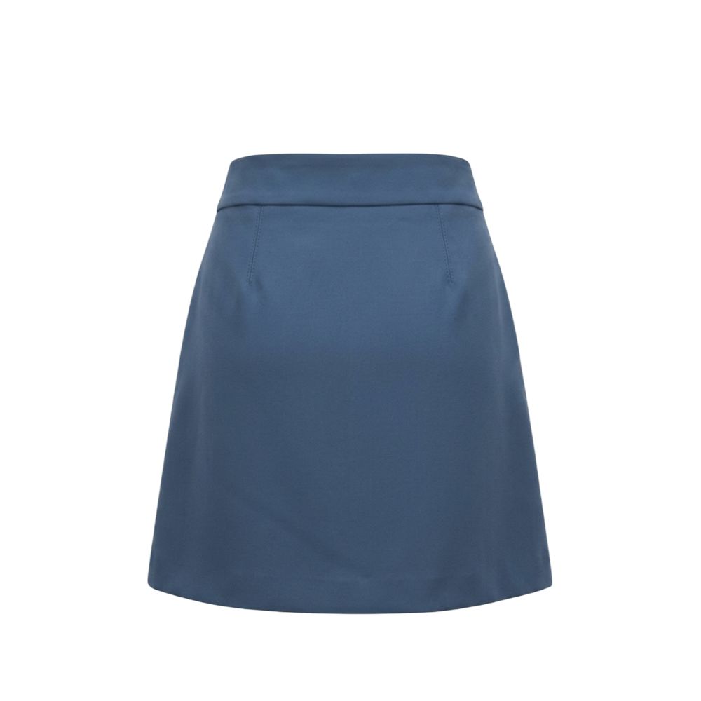 Trussardi Jeans Blue Polyester Women Skirt | Regal Royce
