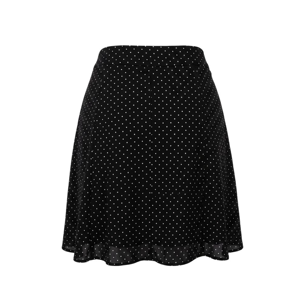 Trussardi Jeans Black Viscose Women Skirt | Regal Royce