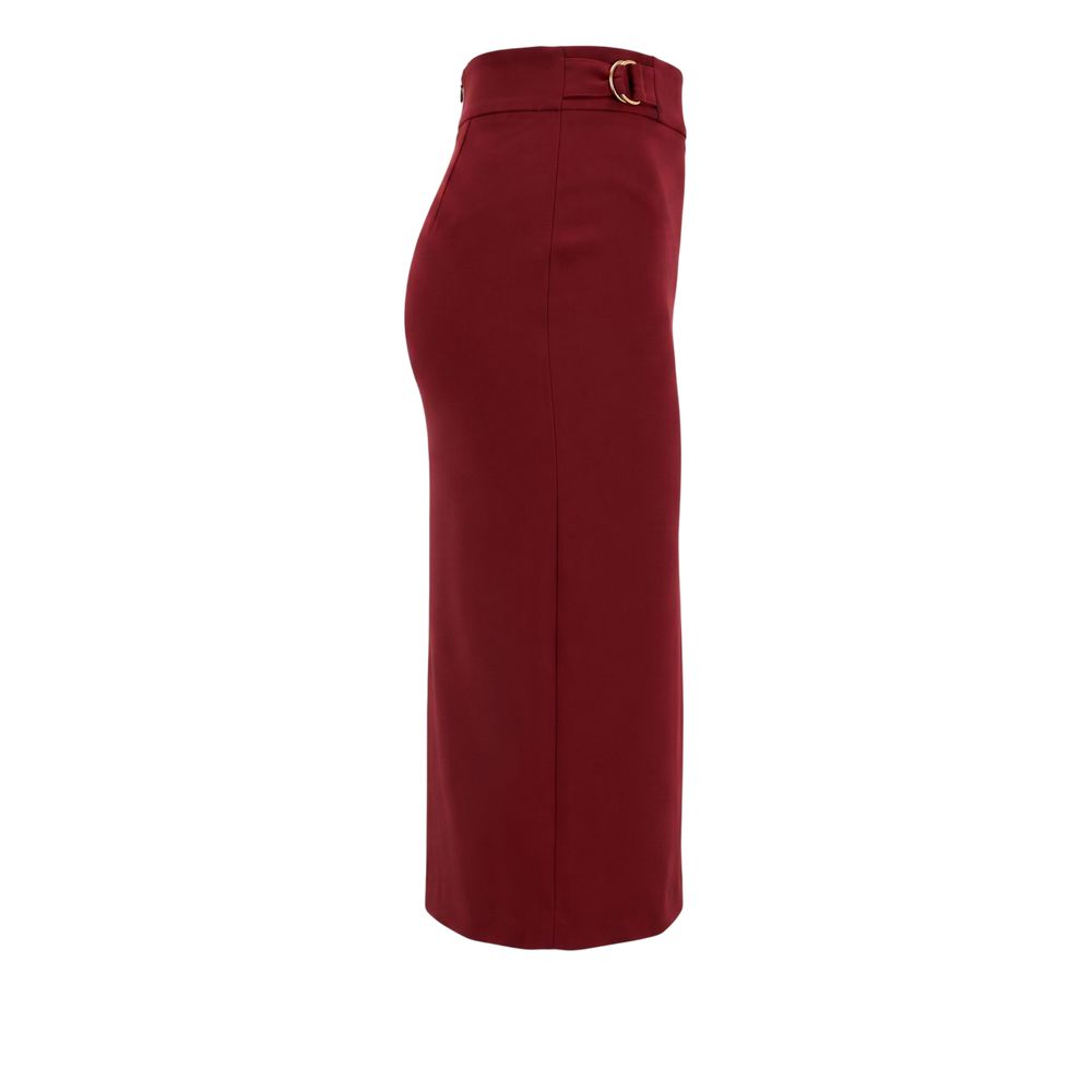 Trussardi Jeans Red Polyester Women Skirt | Regal Royce