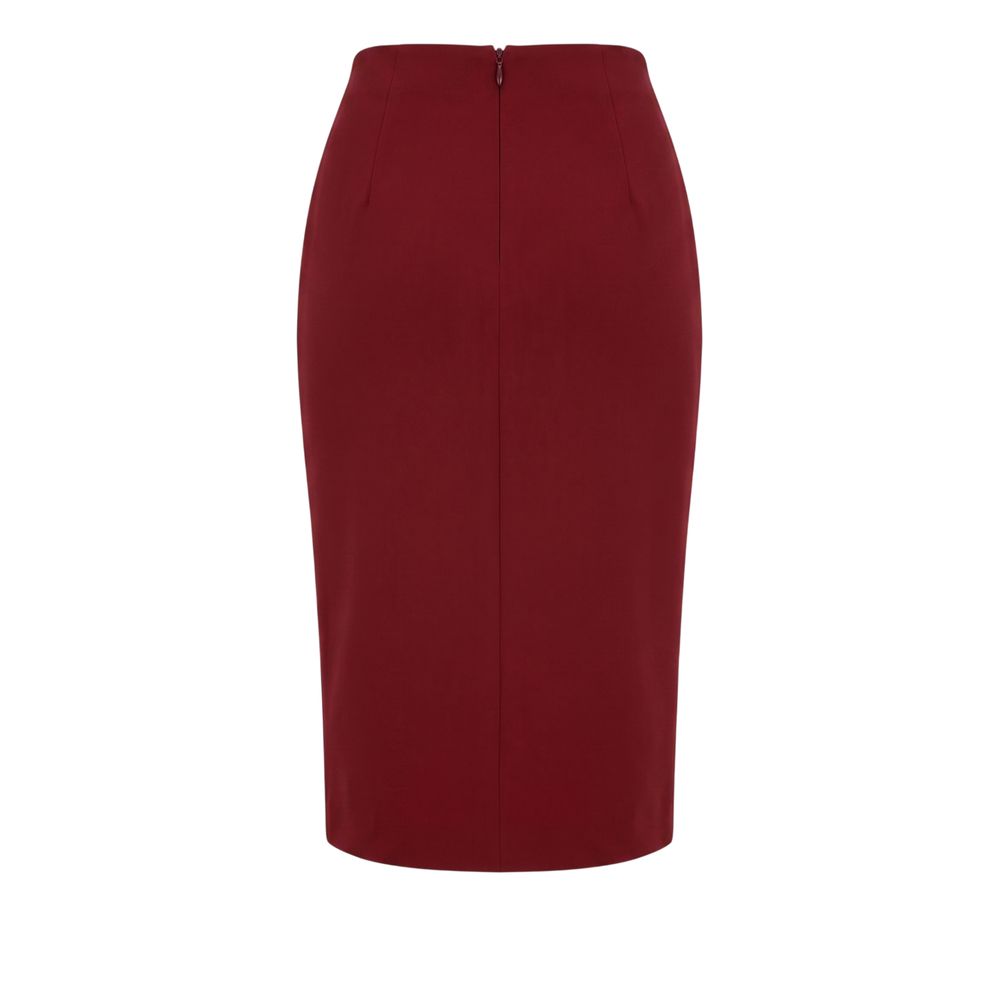 Trussardi Jeans Red Polyester Women Skirt | Regal Royce