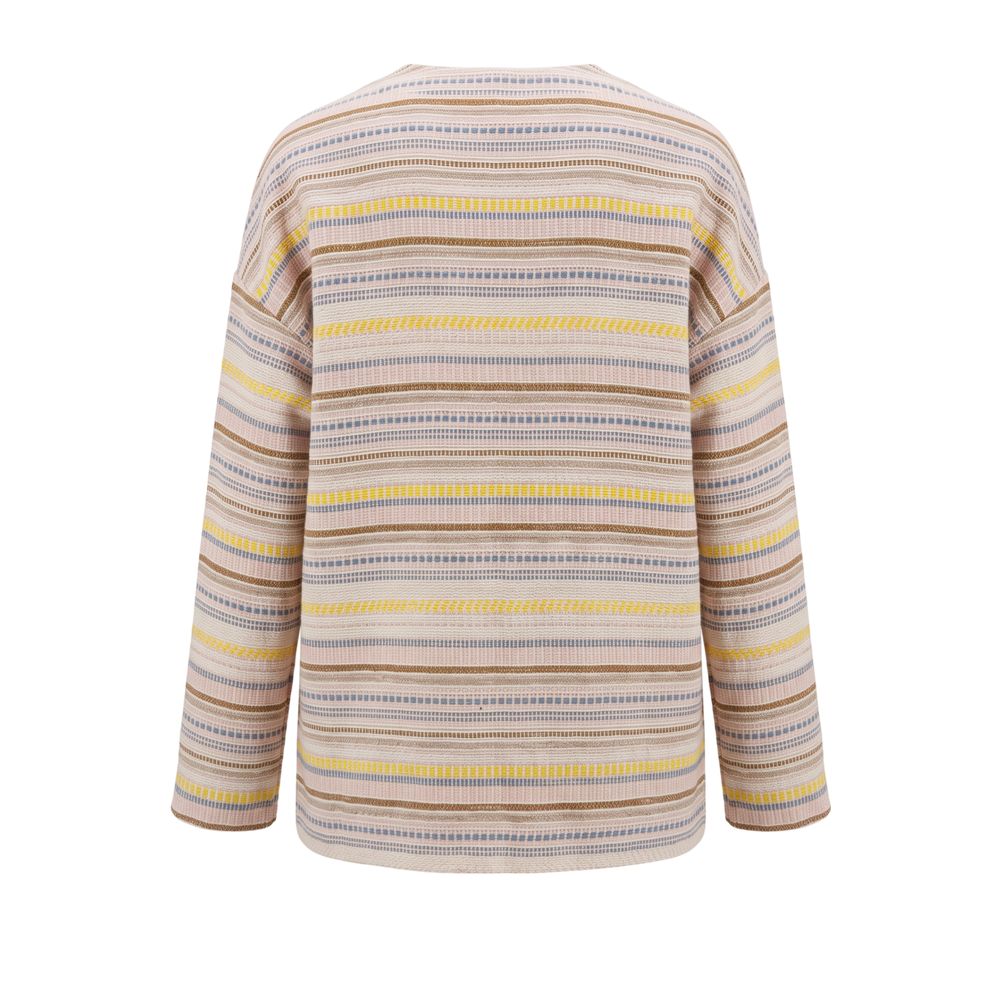Trussardi Jeans Beige Cotton Women's Jacket | Regal Royce