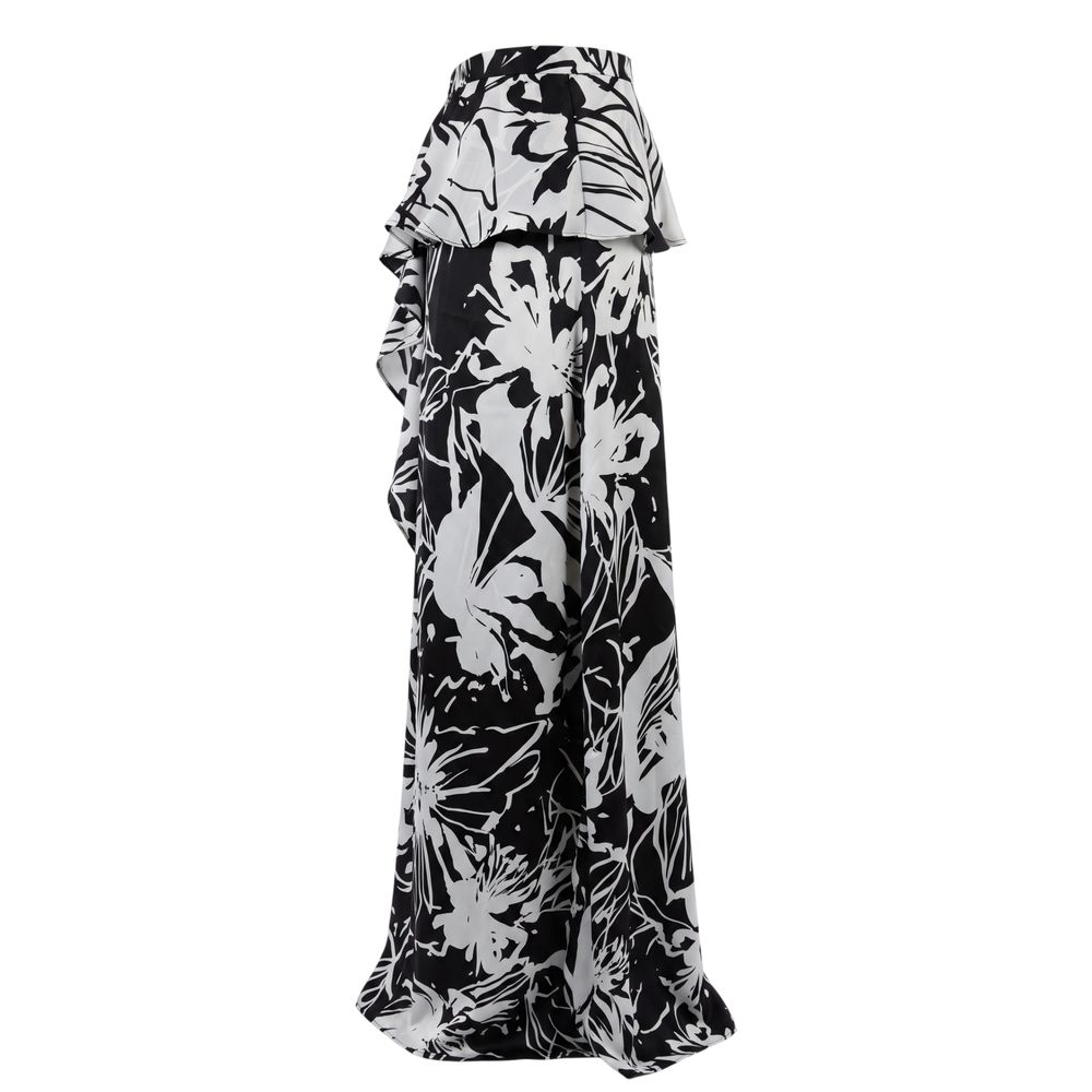 Trussardi Jeans Black Polyester Women Skirt | Regal Royce