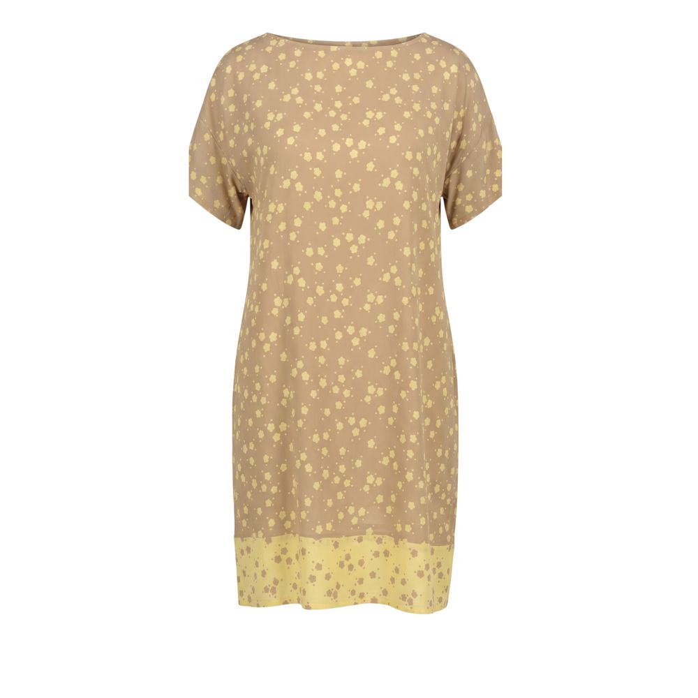 Trussardi Jeans Beige Viscose Women Dress | Regal Royce