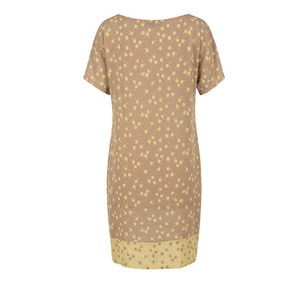 Trussardi Jeans Beige Viscose Women Dress | Regal Royce
