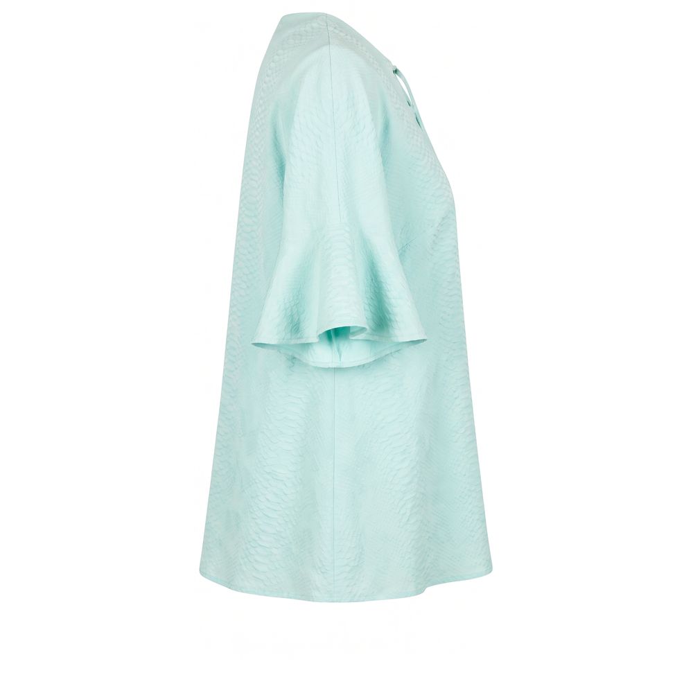 Trussardi Light Blue Cotton Women Shirt | Regal Royce