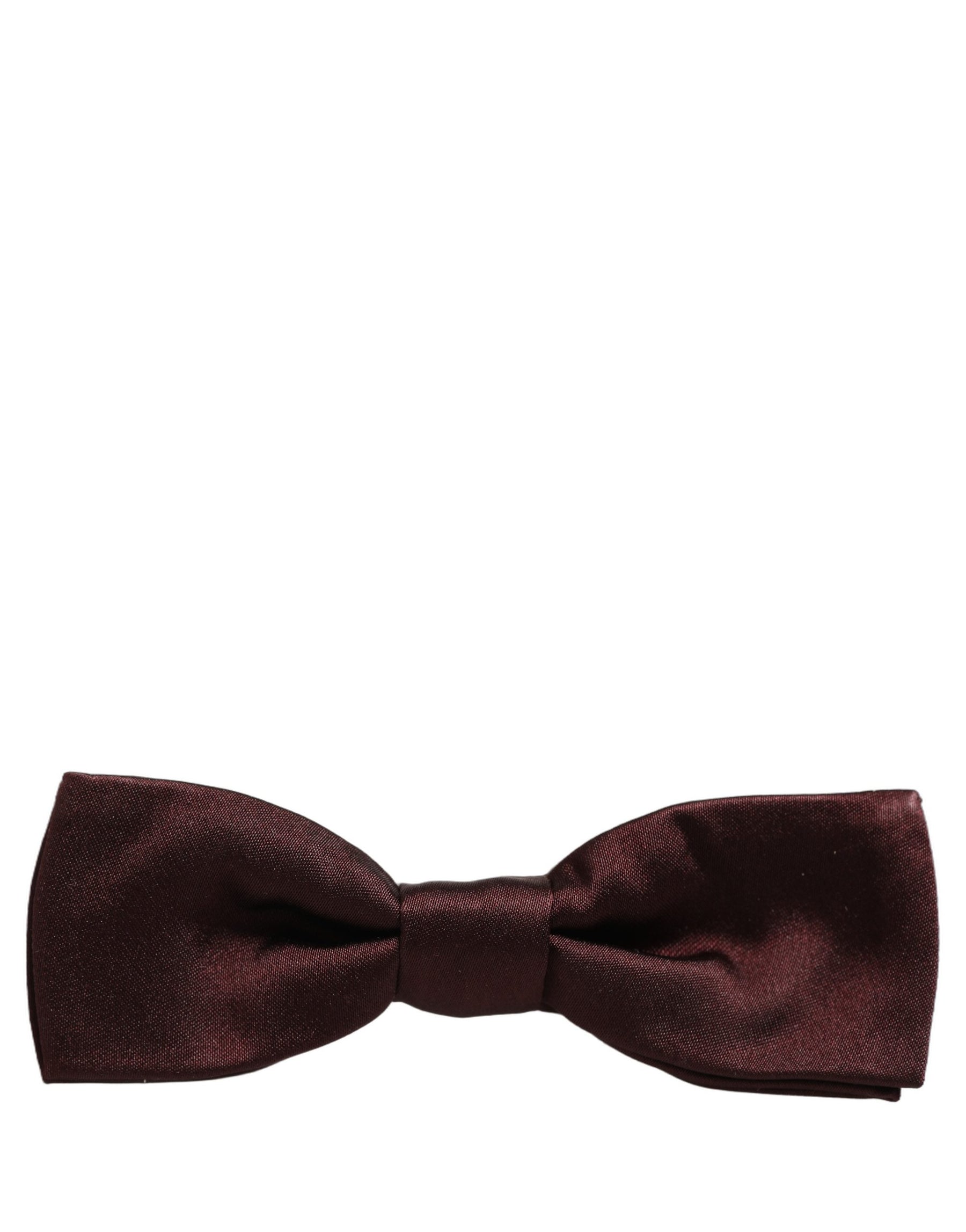 Dolce & Gabbana Men Brown 100% Silk Adjustable Neck Papillon Bow Tie | Regal Royce