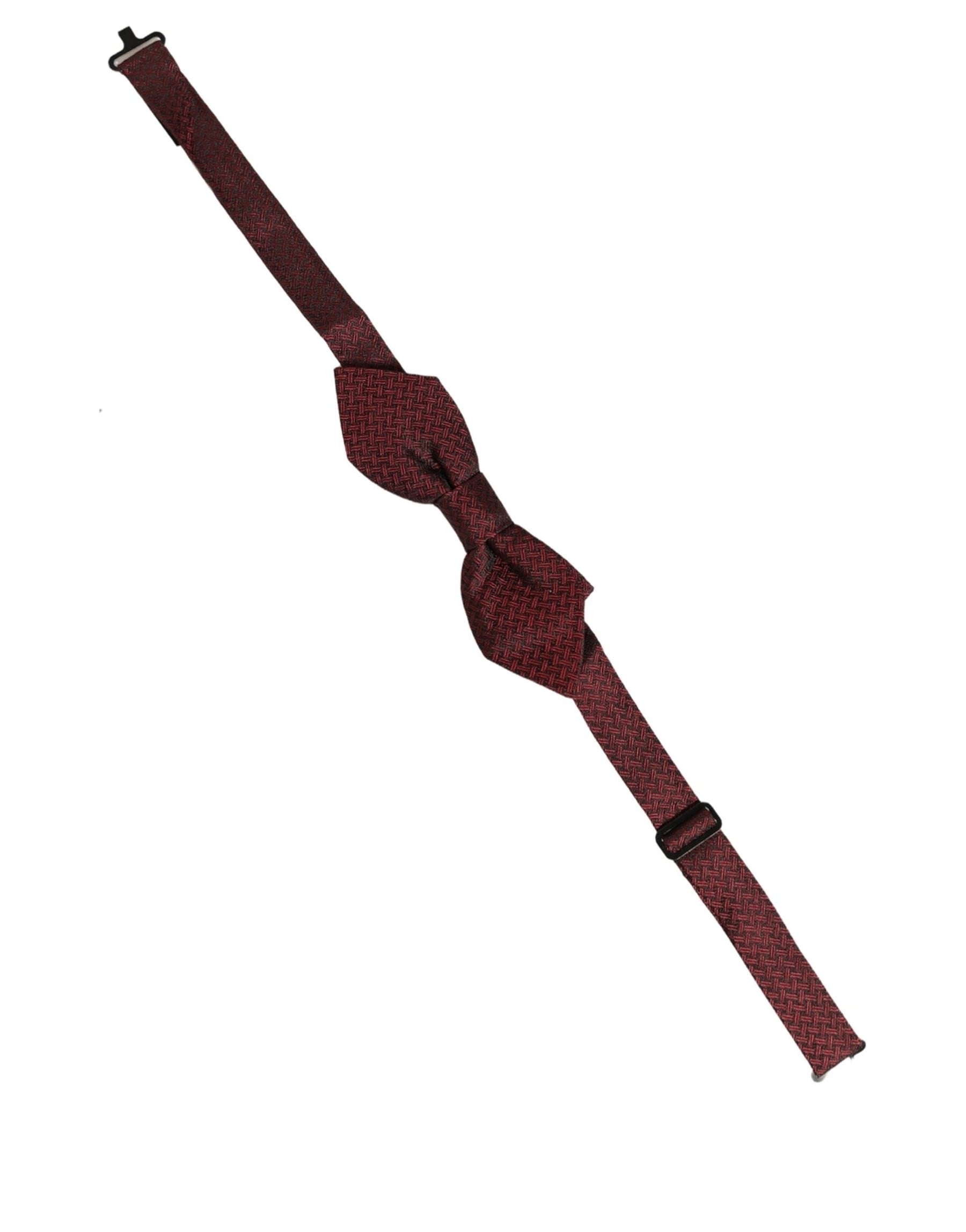 Dolce & Gabbana Men Red Silk Fantasy Adjustable Neck Papillon Bow Tie | Regal Royce