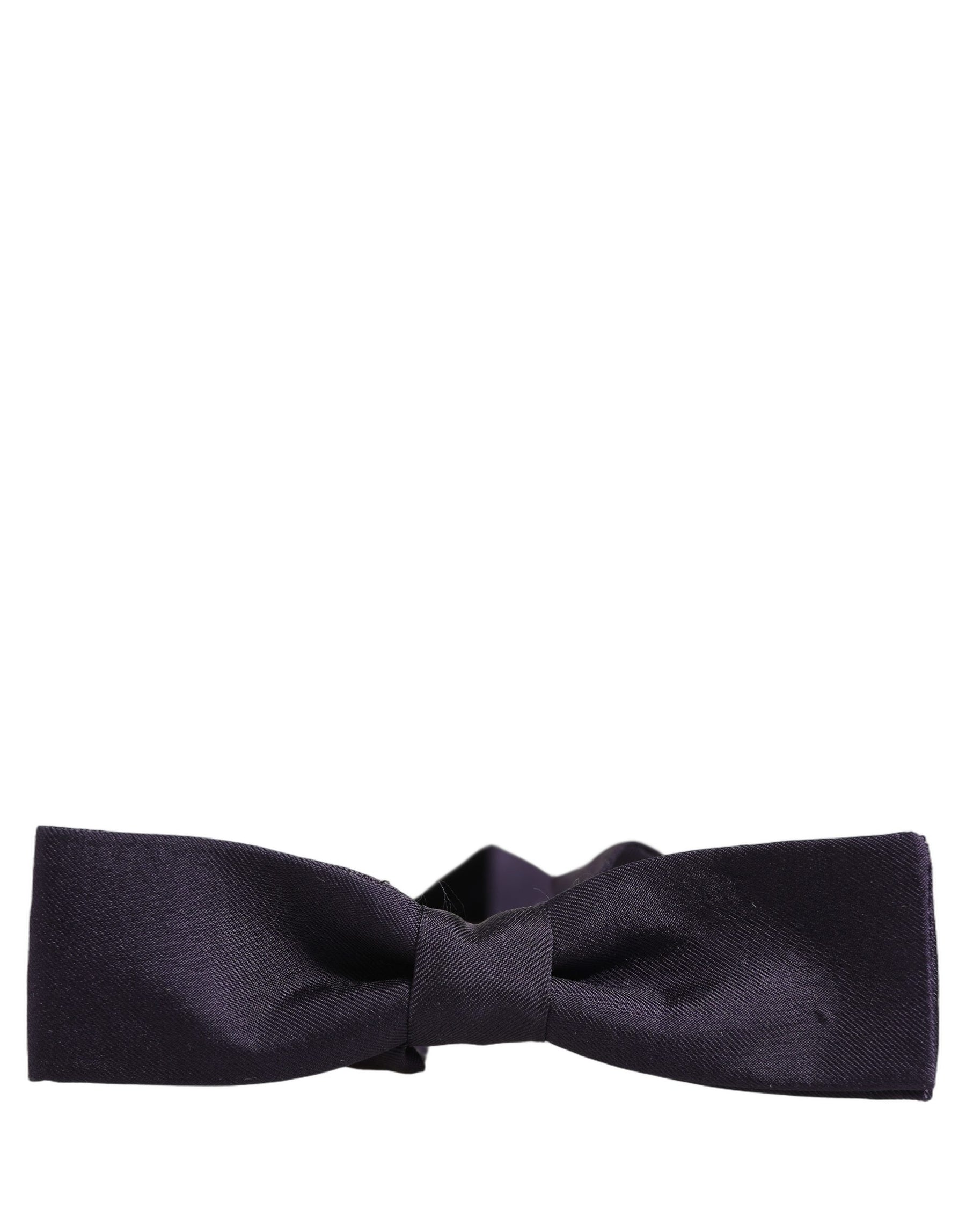 Dolce & Gabbana Men Violet 100% Silk Adjustable Neck Papillon Bow Tie | Regal Royce