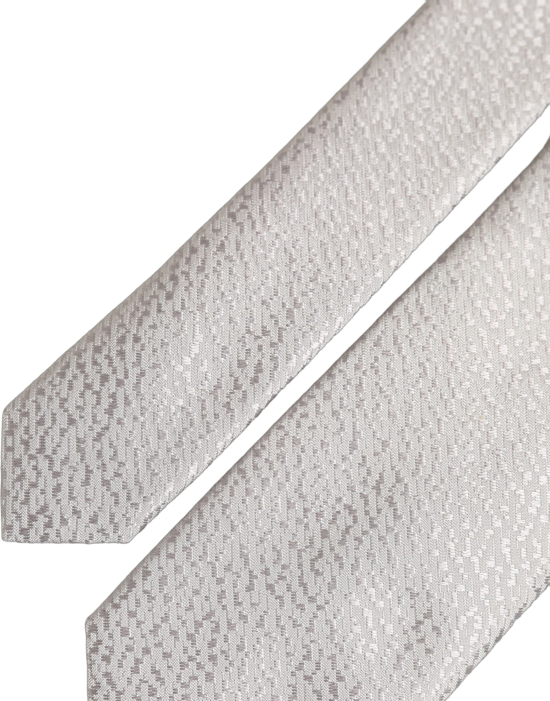 Dolce & Gabbana Men Gray 100% Silk Textured Adjustable Tied Necktie Tie | Regal Royce