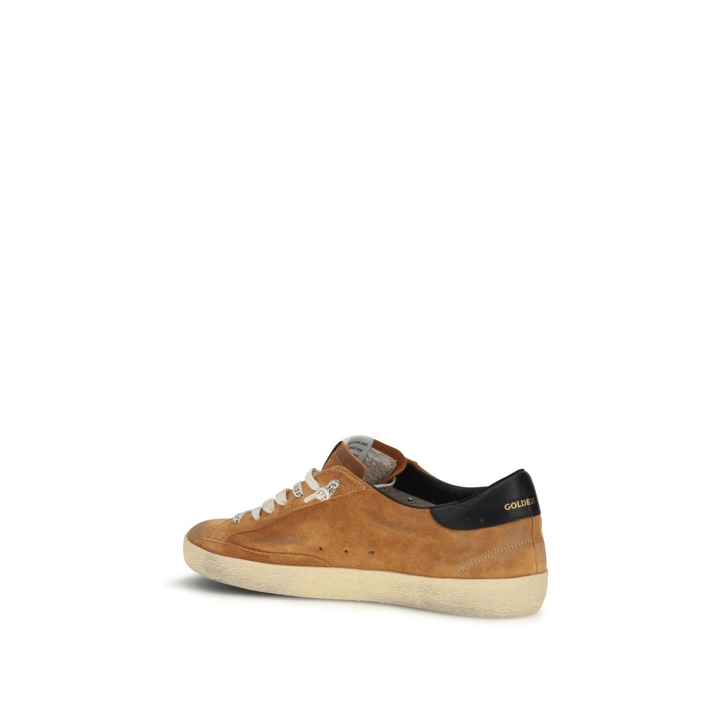 Golden Goose Brown Calf Leather Bos Taurus Low Top Sneakers | Regal Royce