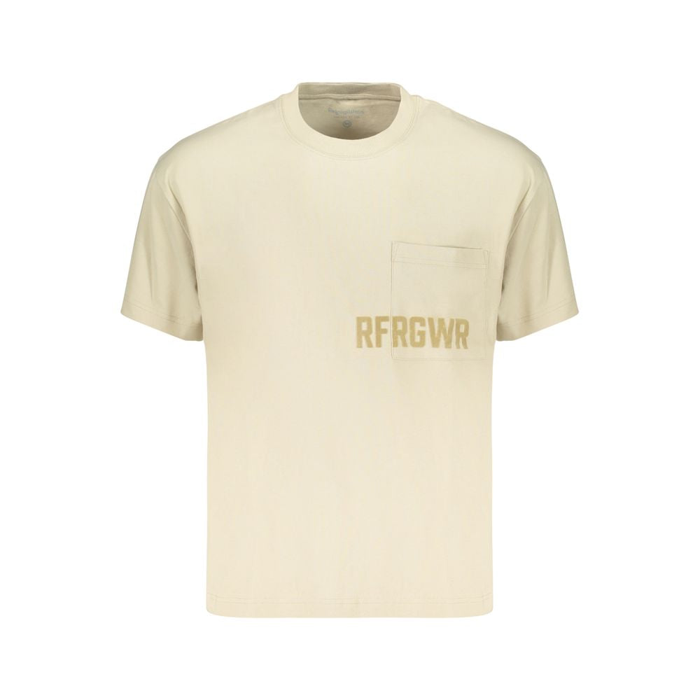 Refrigiwear Beige Cotton Mens T-Shirt | Regal Royce