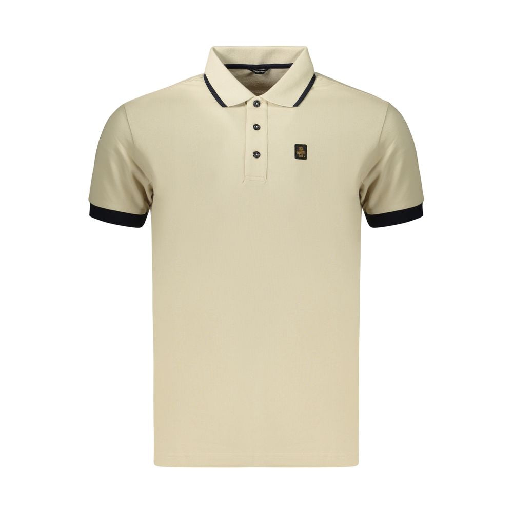 Refrigiwear Beige Cotton Men's Polo | Regal Royce