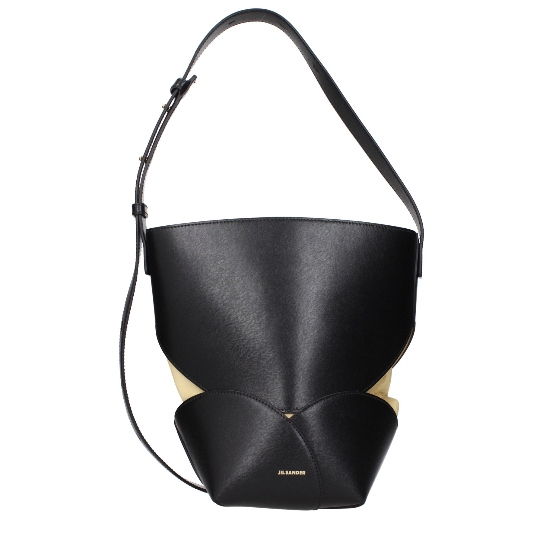 Jil Sander Black Leather Crossbody Bag | Regal Royce