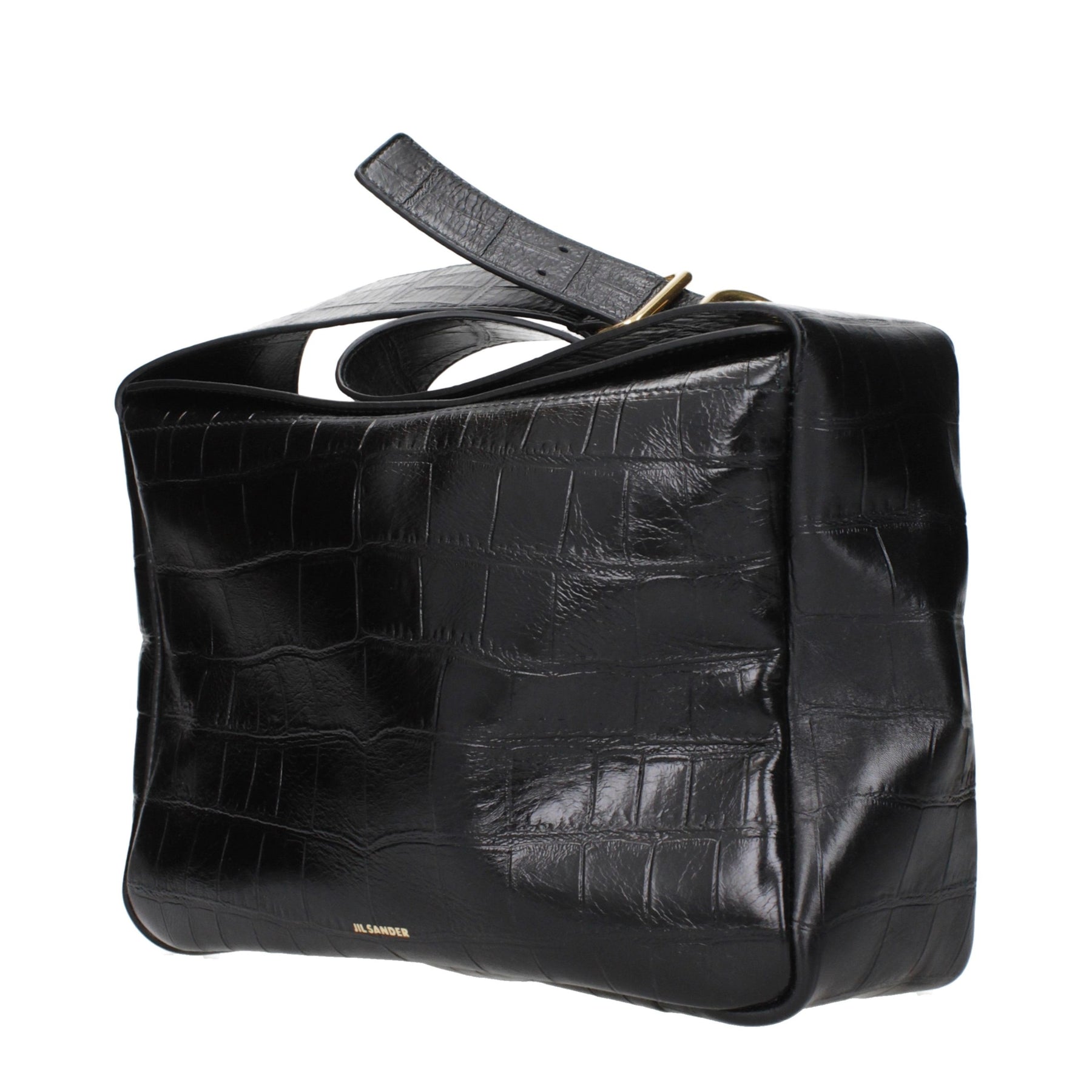 Jil Sander Black Leather Crossbody Bag | Regal Royce