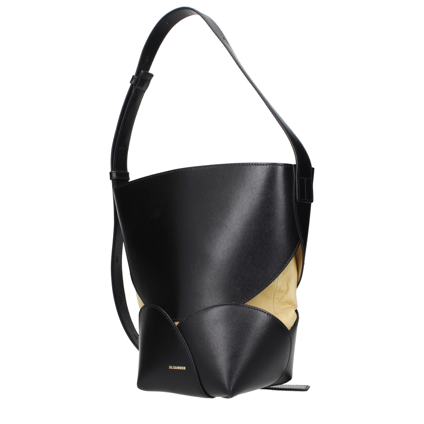 Jil Sander Black Leather Crossbody Bag | Regal Royce