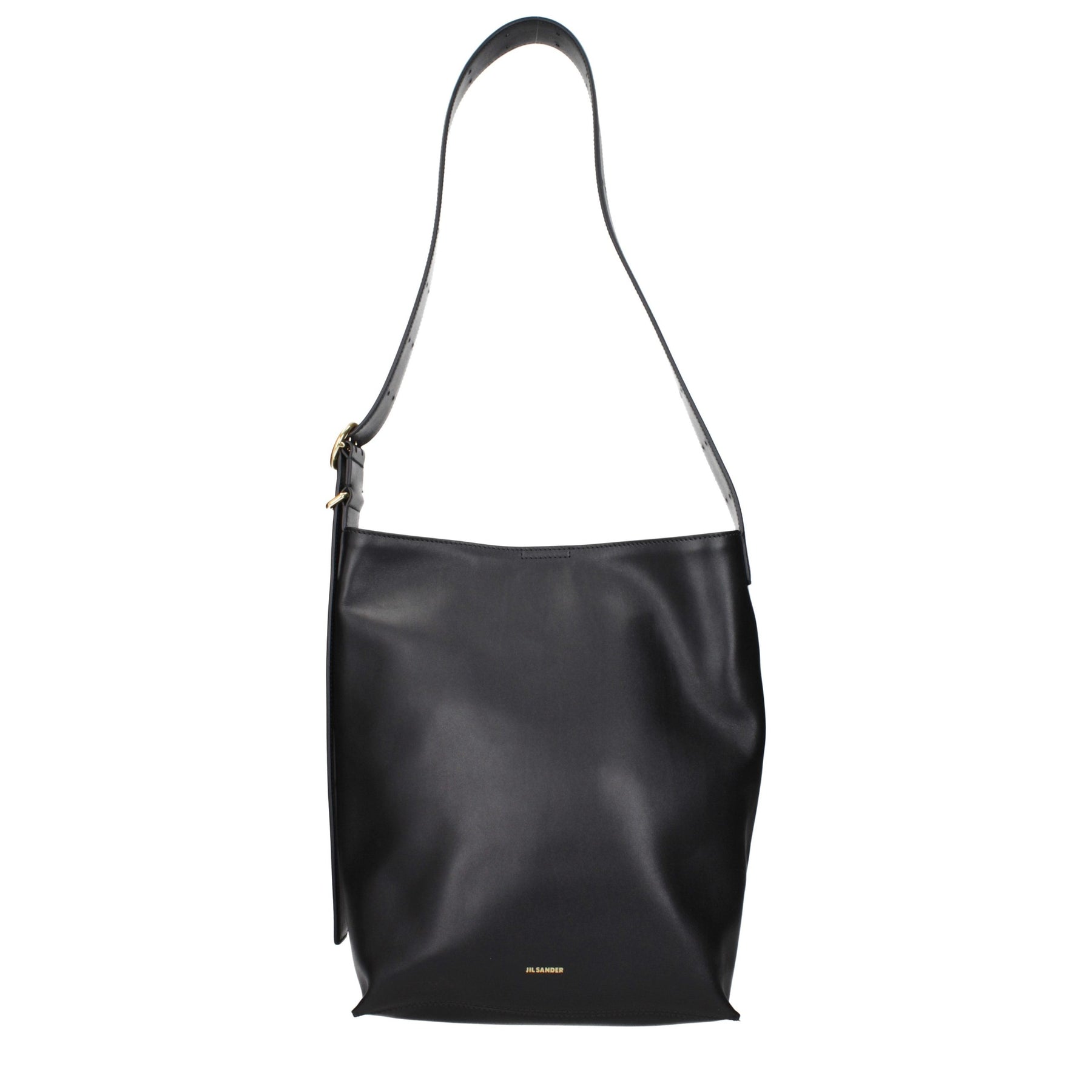 Jil Sander Black Leather Crossbody Bag | Regal Royce