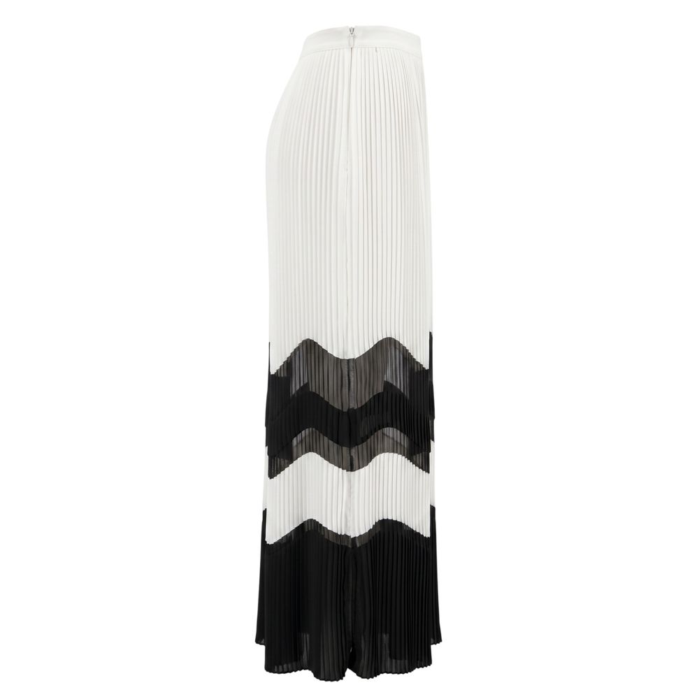 Trussardi Jeans White Polyester Women Skirt | Regal Royce
