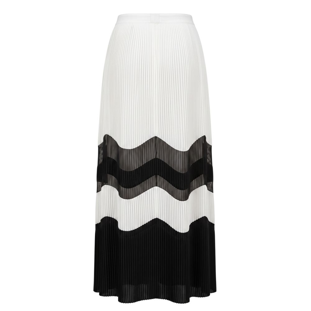 Trussardi Jeans White Polyester Women Skirt | Regal Royce
