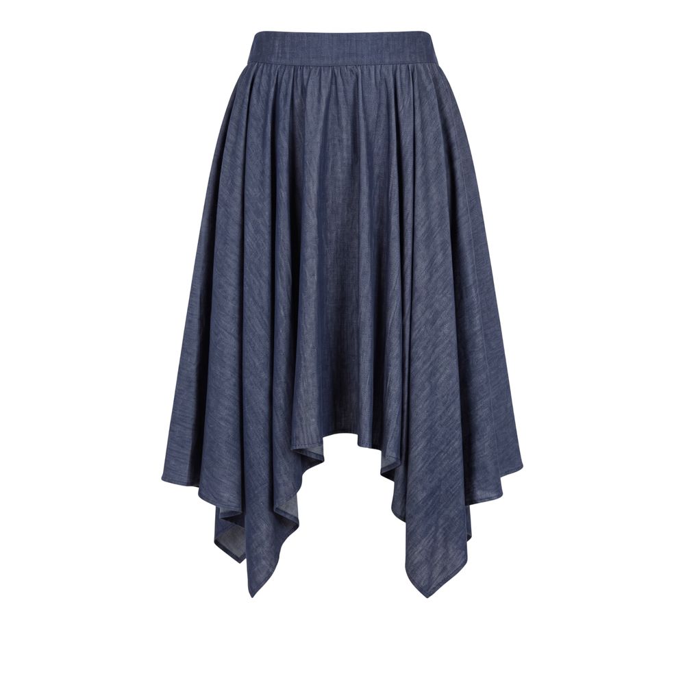 Trussardi Jeans Blue Denim Women Skirt | Regal Royce
