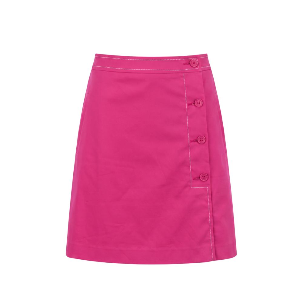 Trussardi Jeans Pink Cotton Women Skirt | Regal Royce