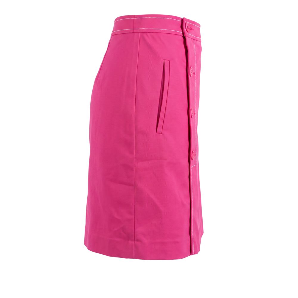 Trussardi Jeans Pink Cotton Women Skirt | Regal Royce