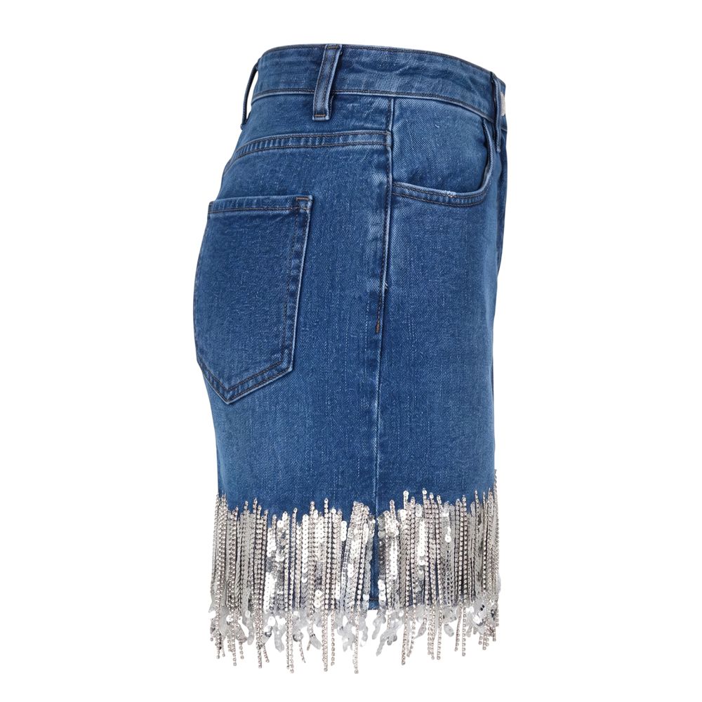 Trussardi Jeans Blue Denim Women Skirt | Regal Royce