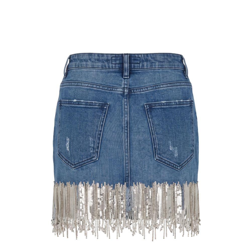 Trussardi Jeans Blue Denim Women Skirt | Regal Royce