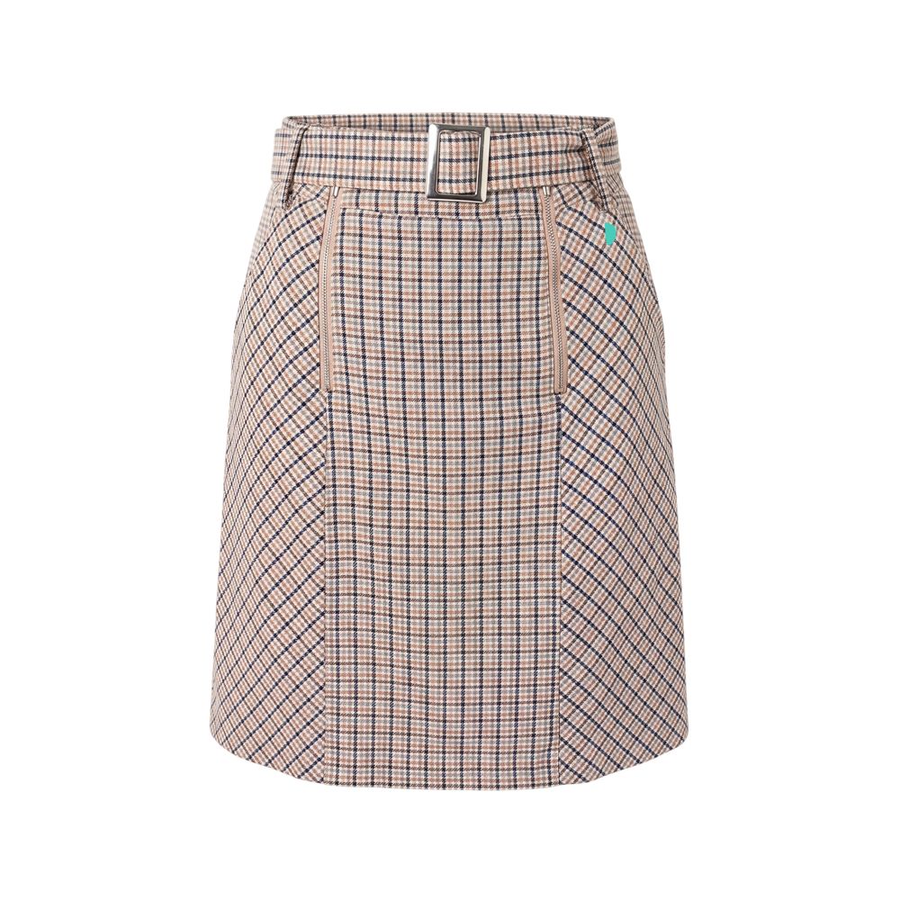 Trussardi Jeans White Cotton Women Skirt | Regal Royce