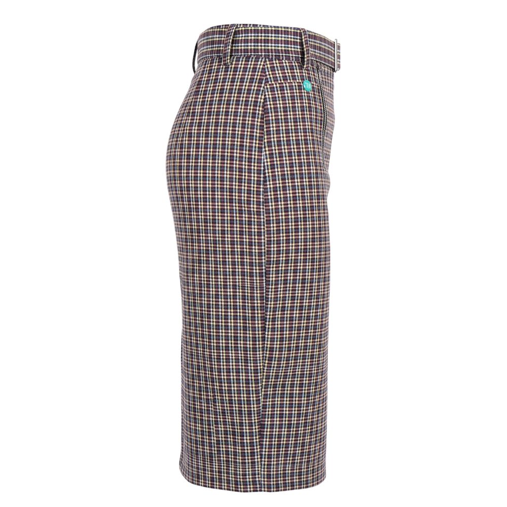 Trussardi Jeans Black Cotton Women Skirt | Regal Royce