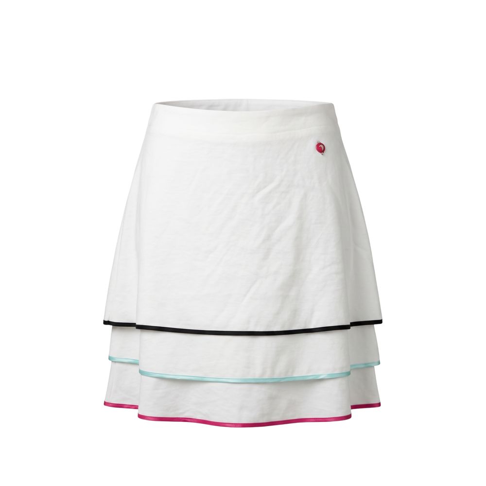 Trussardi Jeans White Viscose Women Skirt | Regal Royce