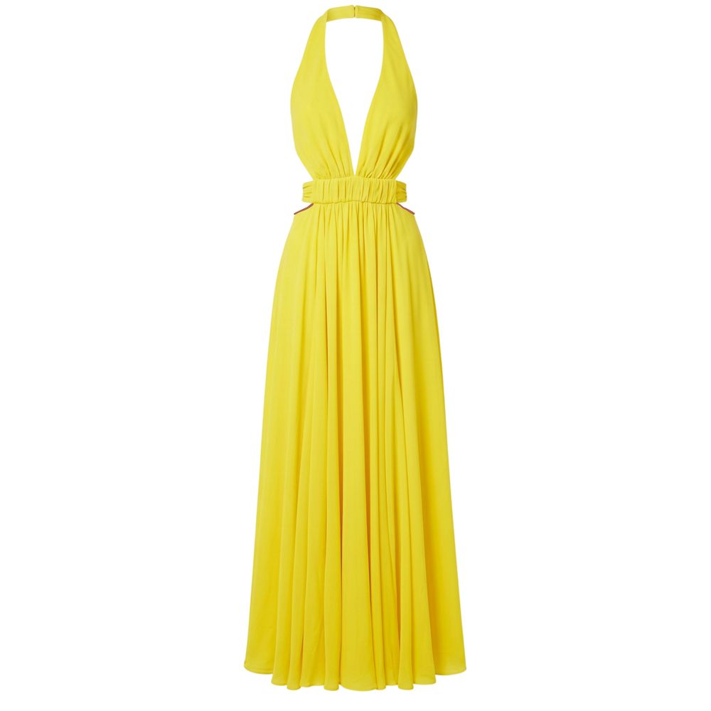 Trussardi Yellow Viscose Women Dress | Regal Royce