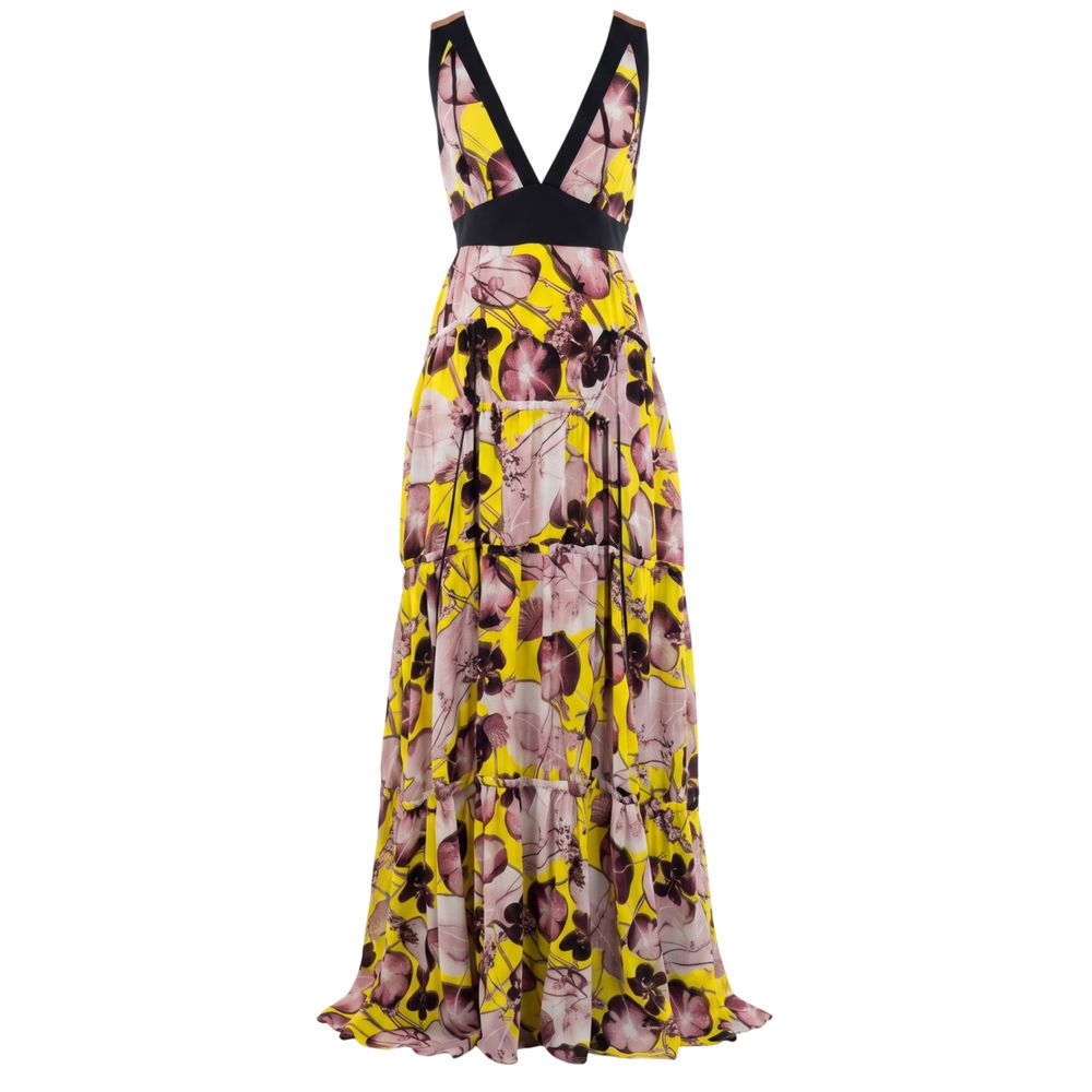 Trussardi Yellow Silk Women Dress | Regal Royce