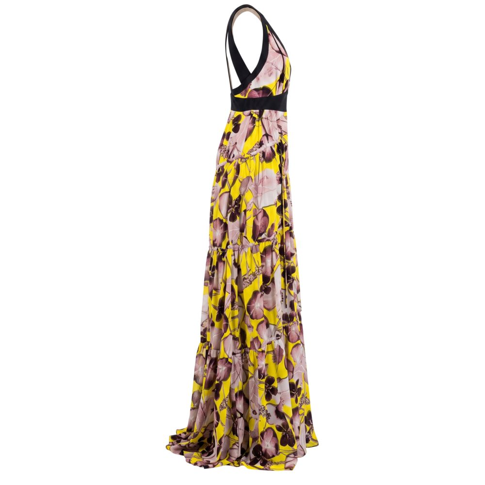 Trussardi Yellow Silk Women Dress | Regal Royce