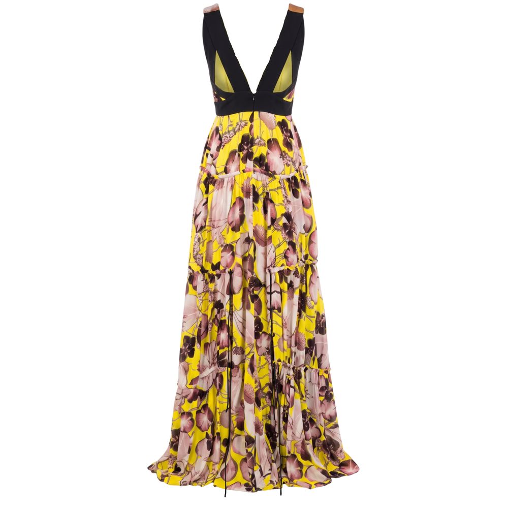Trussardi Yellow Silk Women Dress | Regal Royce