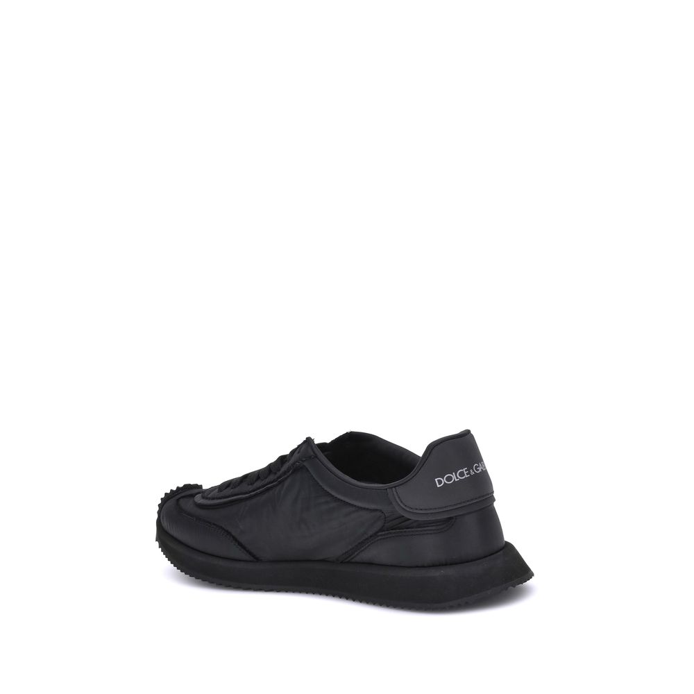 Dolce & Gabbana Black Fabric Athletic Sneakers | Regal Royce