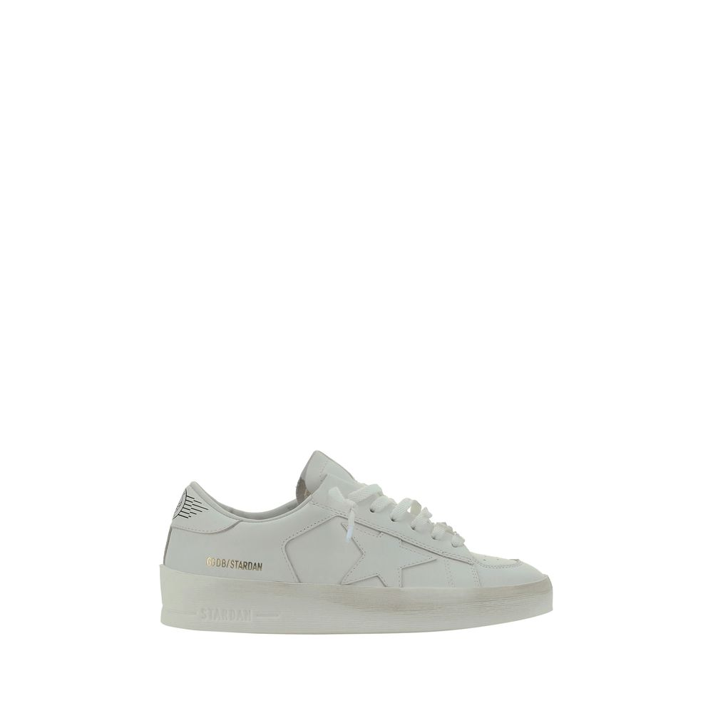 Golden Goose White Goatskin Sneakers | Regal Royce