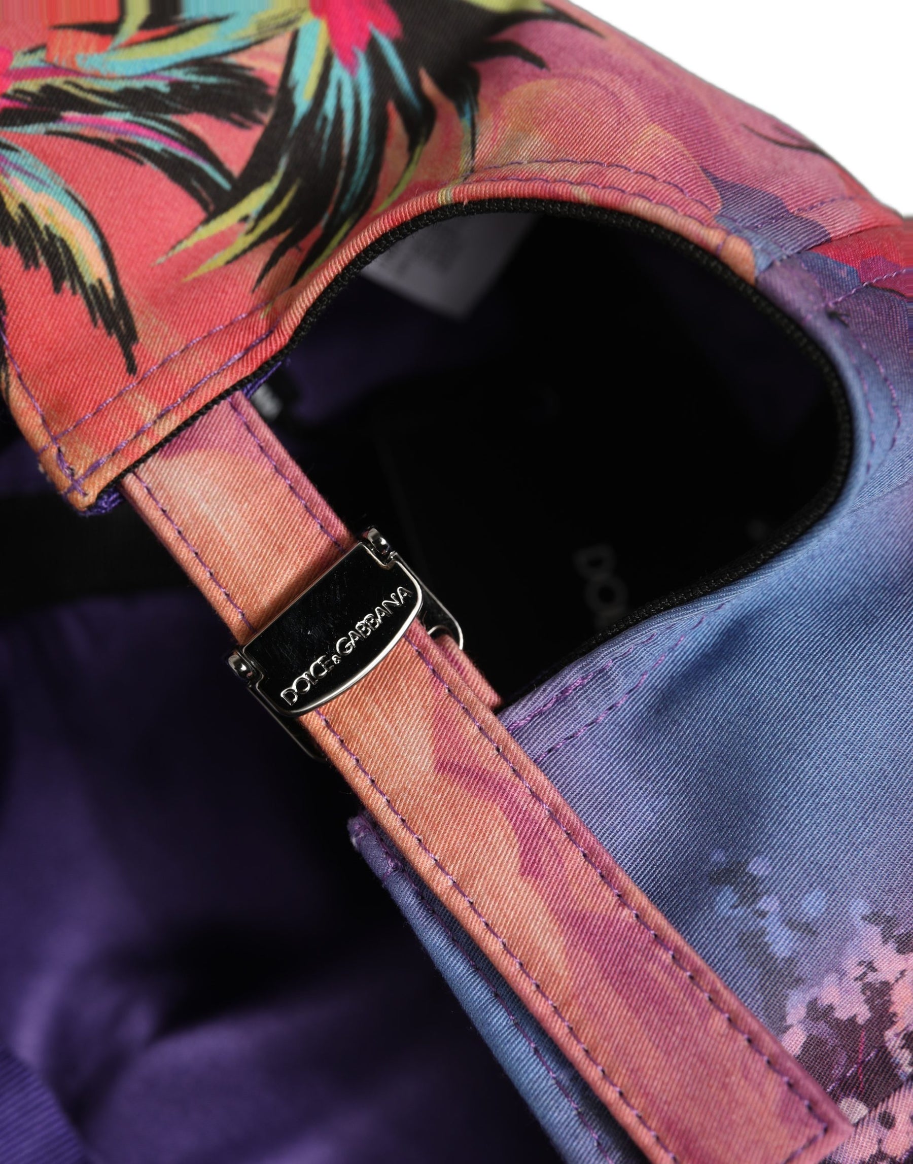 Dolce & Gabbana Multicolor Tropical Themed Baseball Capello Hat | Regal Royce