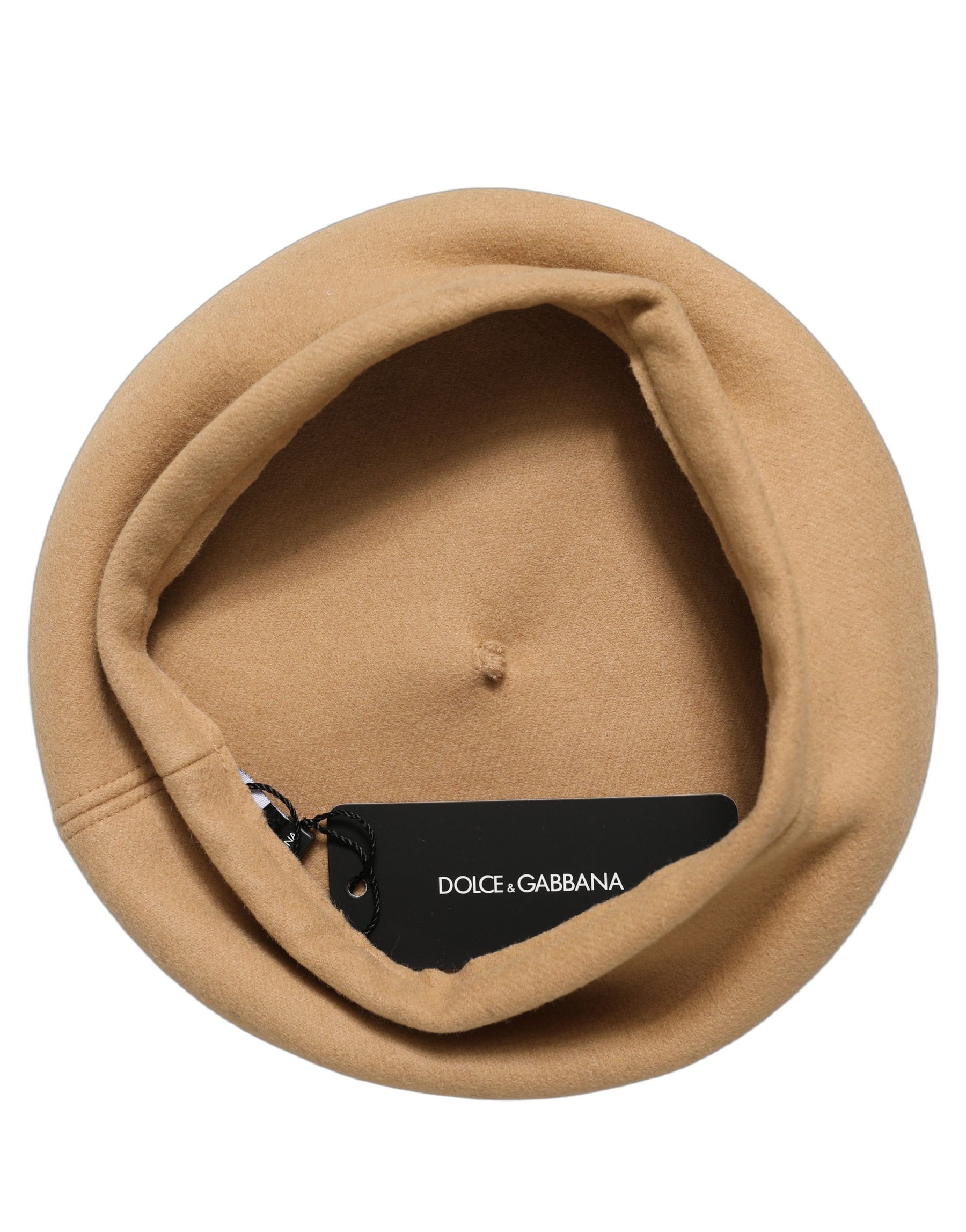 Dolce & Gabbana Beige Wool French Style Beret Capello Hat | Regal Royce