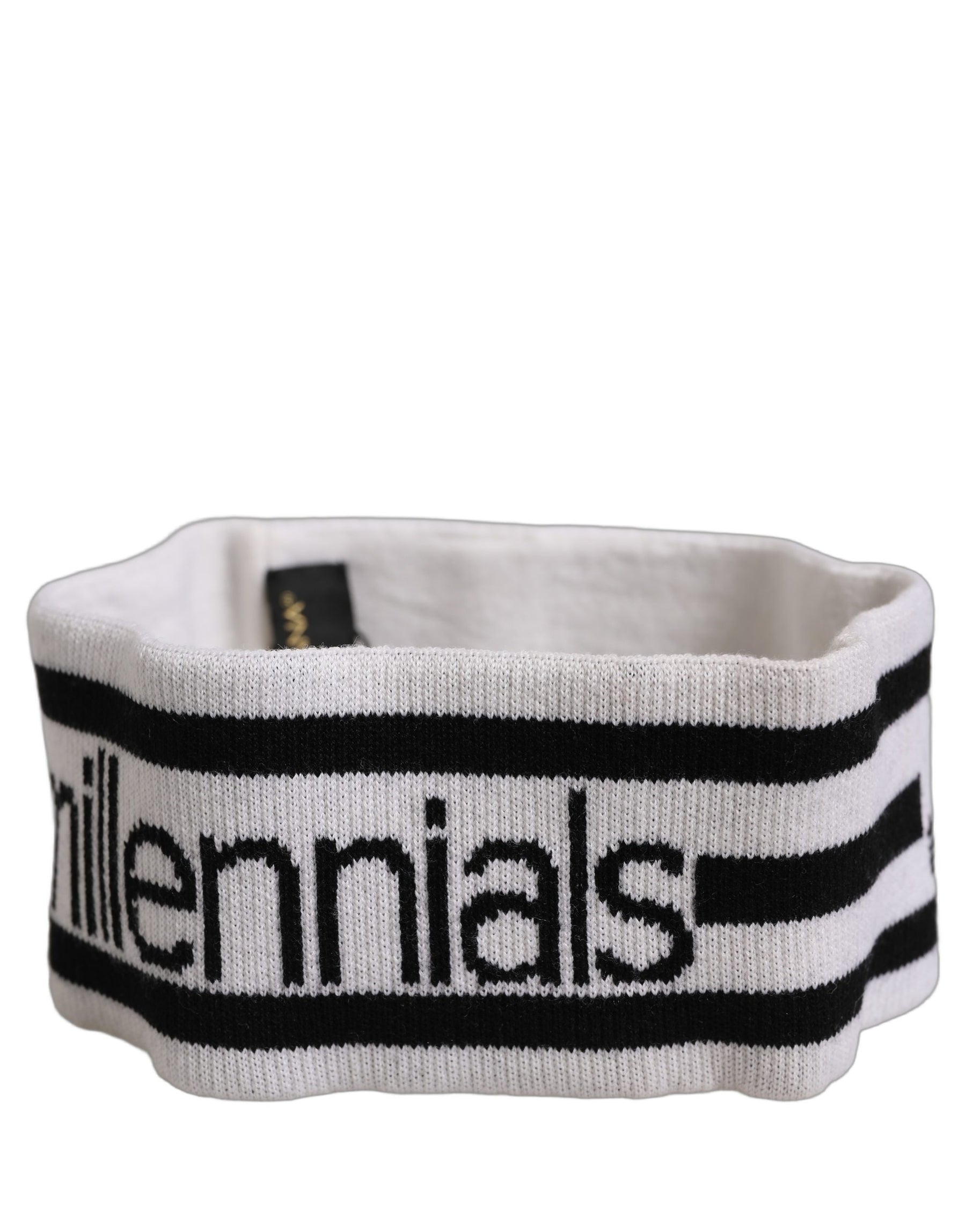 Dolce & Gabbana White Wool Knit #DGmillennials Head Band One Size Hat | Regal Royce