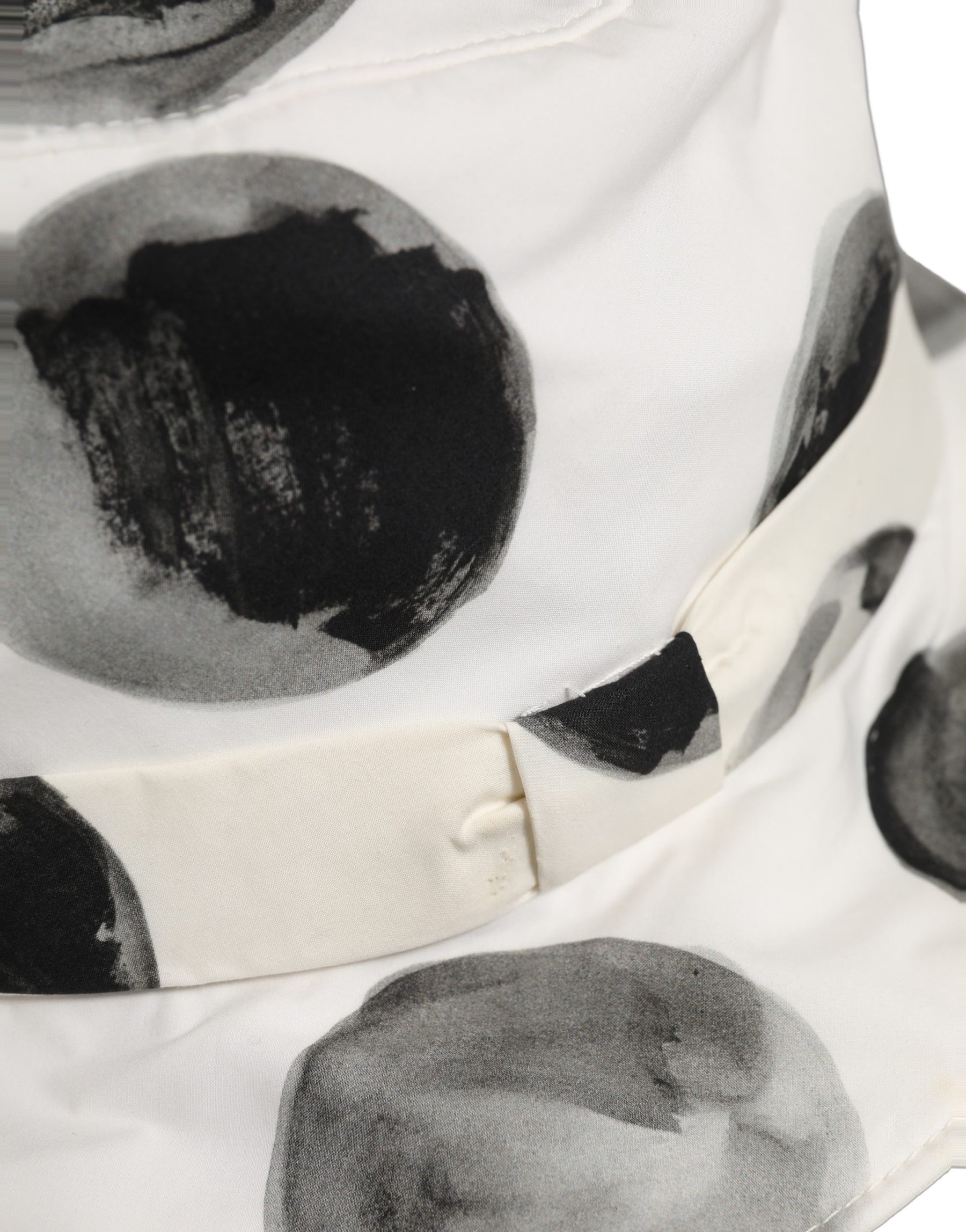 Dolce & Gabbana White Cotton Big Polka Dot Pattern Bucket Hat | Regal Royce