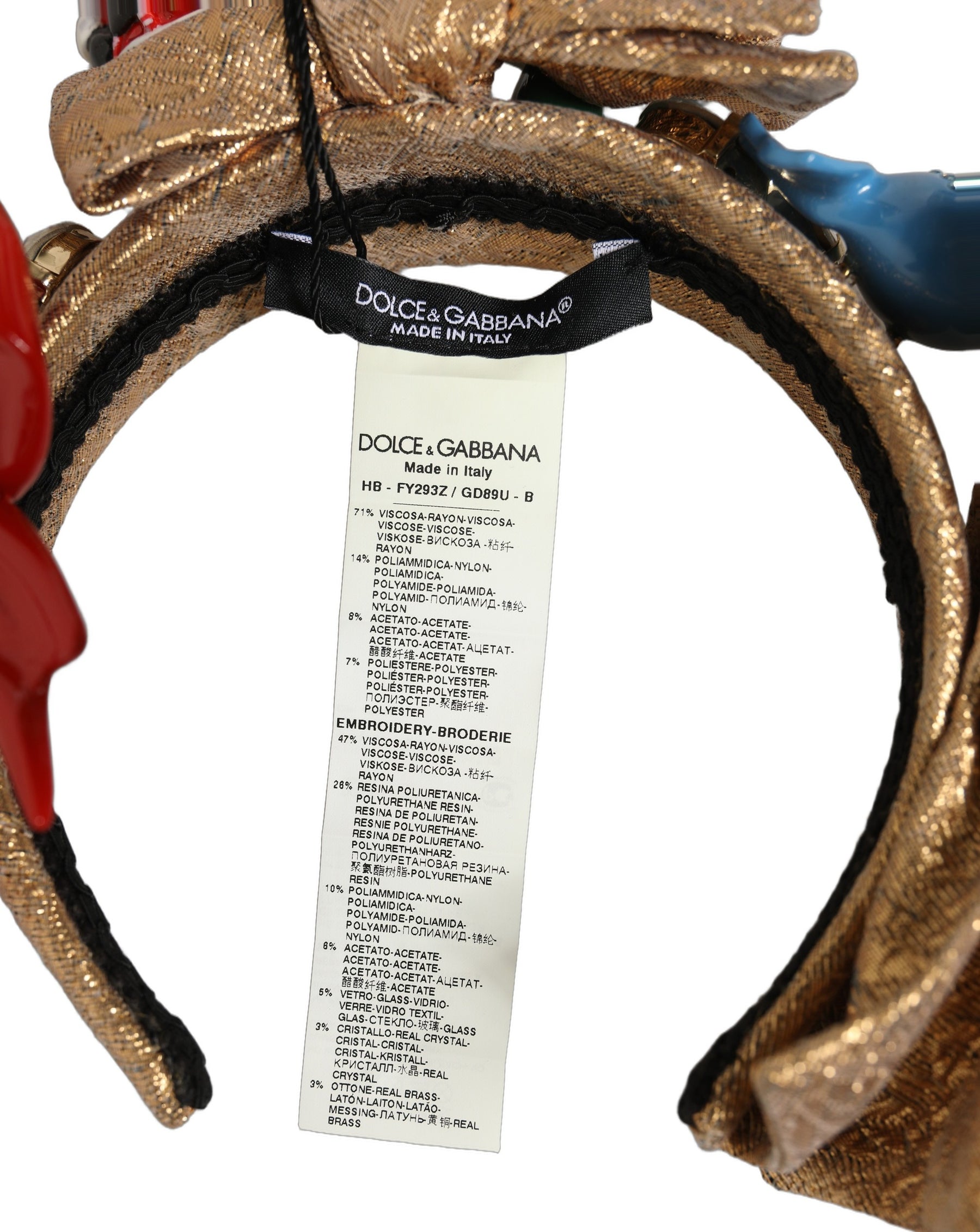 Dolce & Gabbana Multicolor Glittery Christmas Themed Headwear Headband | Regal Royce