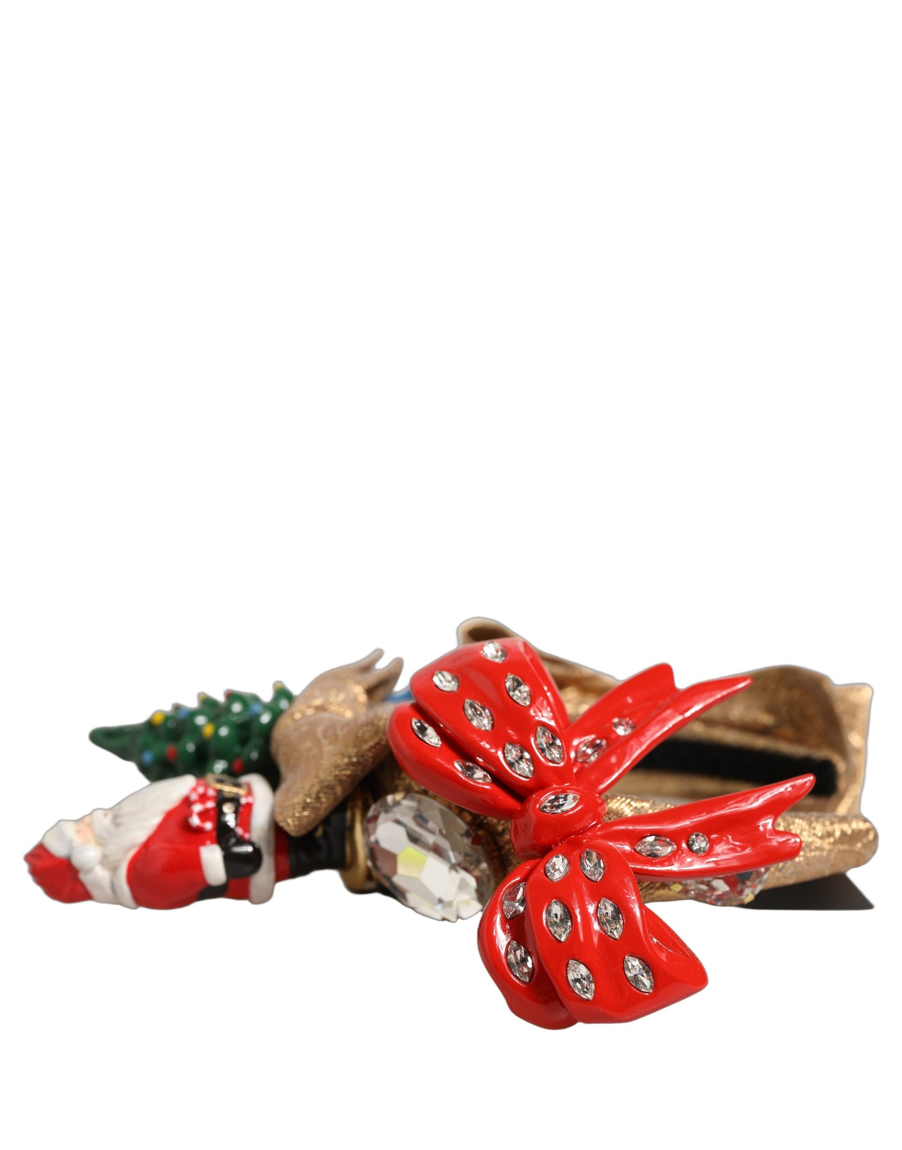 Dolce & Gabbana Multicolor Glittery Christmas Themed Headwear Headband | Regal Royce