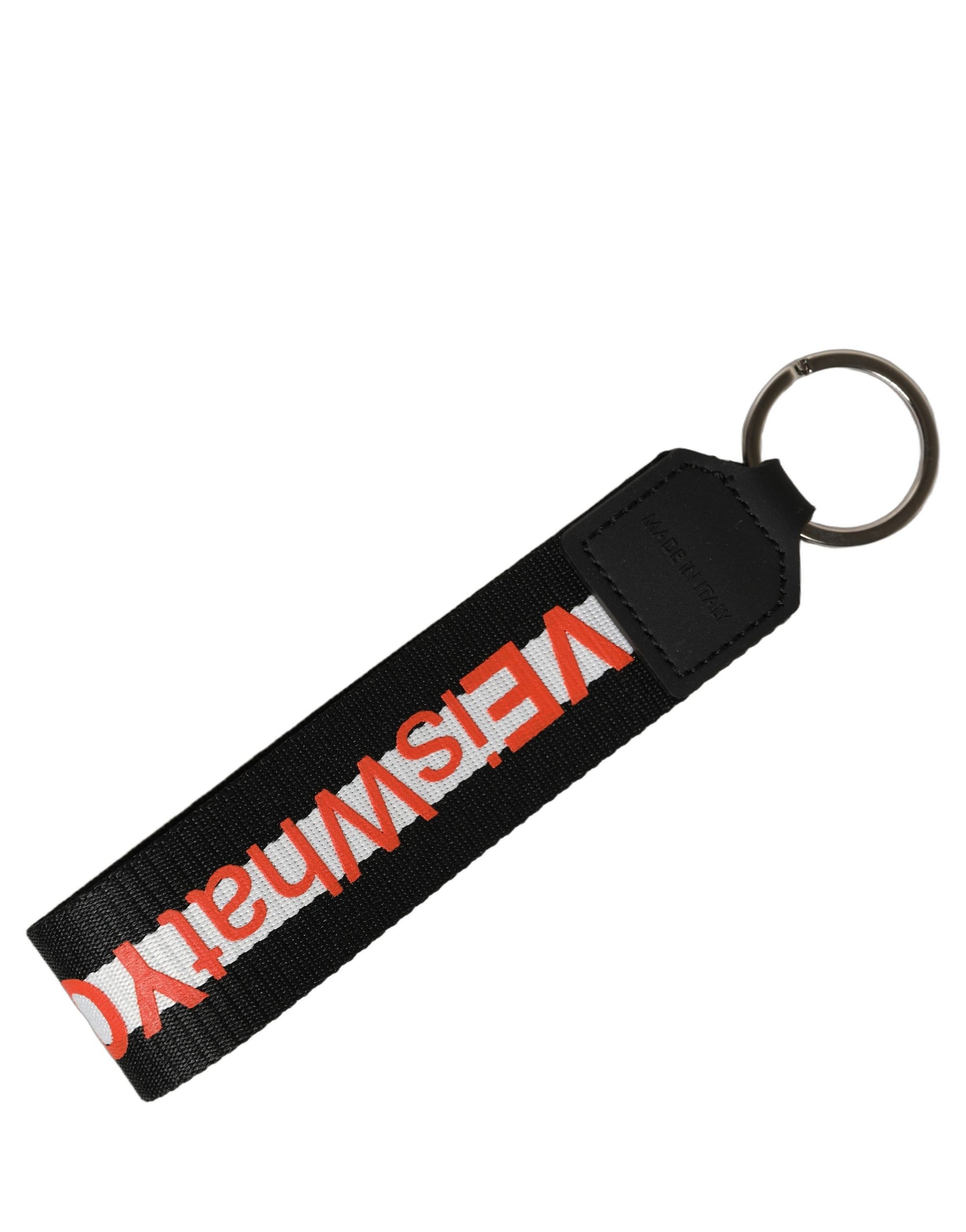 Dolce & Gabbana Multicolor Logo Polyester Brass Holder Keychain Keyring | Regal Royce