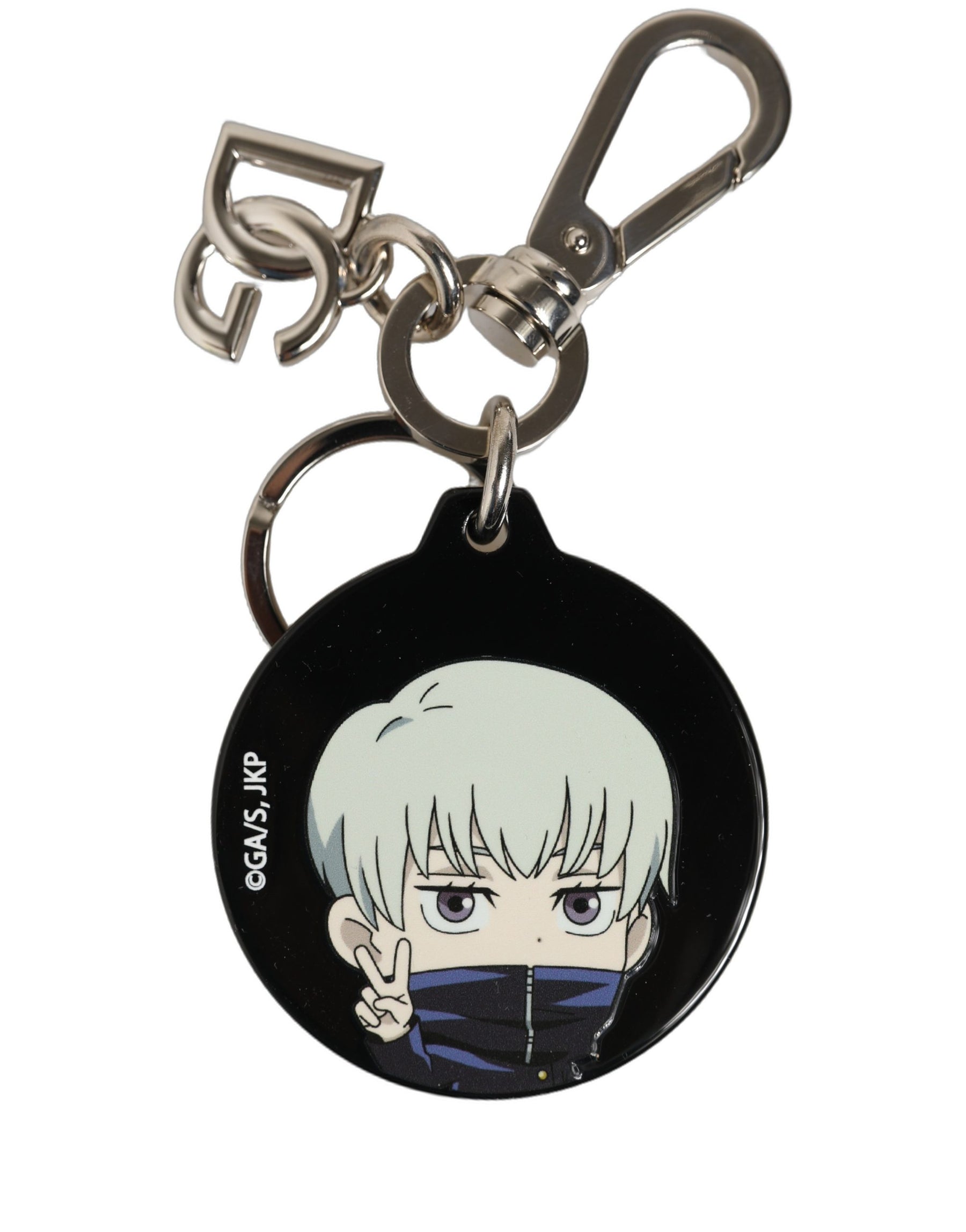 Dolce & Gabbana Black Kaisen Toge Inumaki Charm Metal Keychain Keyring | Regal Royce