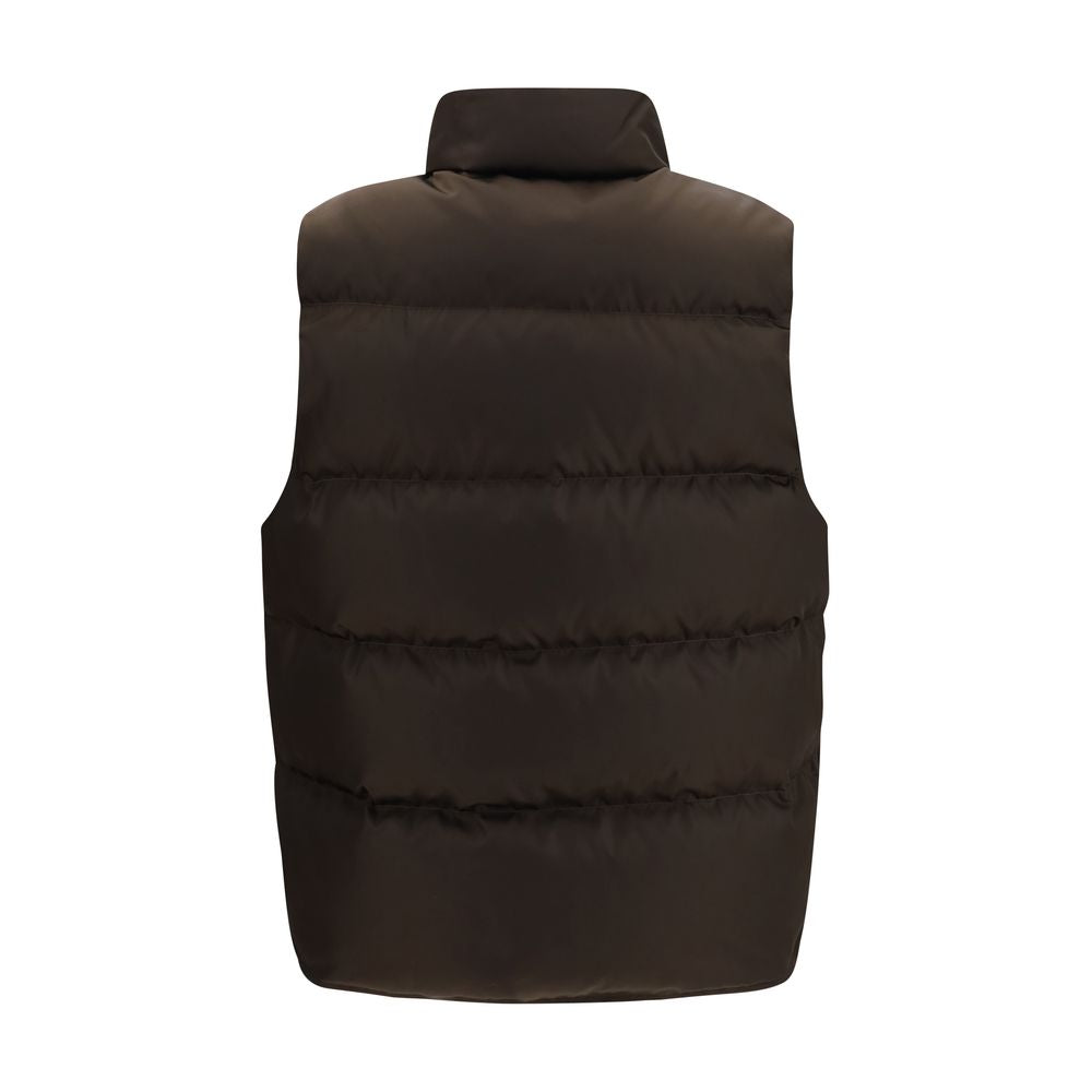 Prada Brown Goose Down Sleeveless Jacket | Regal Royce