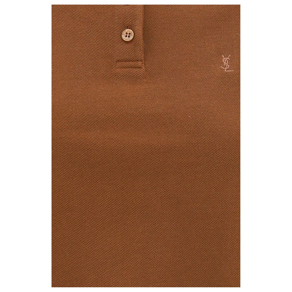 Saint Laurent Brown Cotton Polo Shirt | Regal Royce
